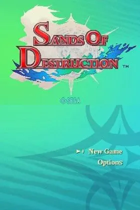 Sands of Destruction (USA) screen shot title